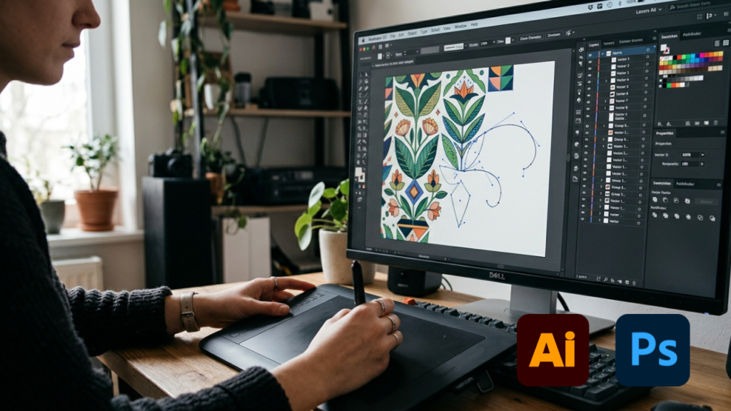 CURSO ONLINE DE PATTERNS VECTORIZADOS EN ADOBE ILLUSTRATOR Y PHOTOSHOP